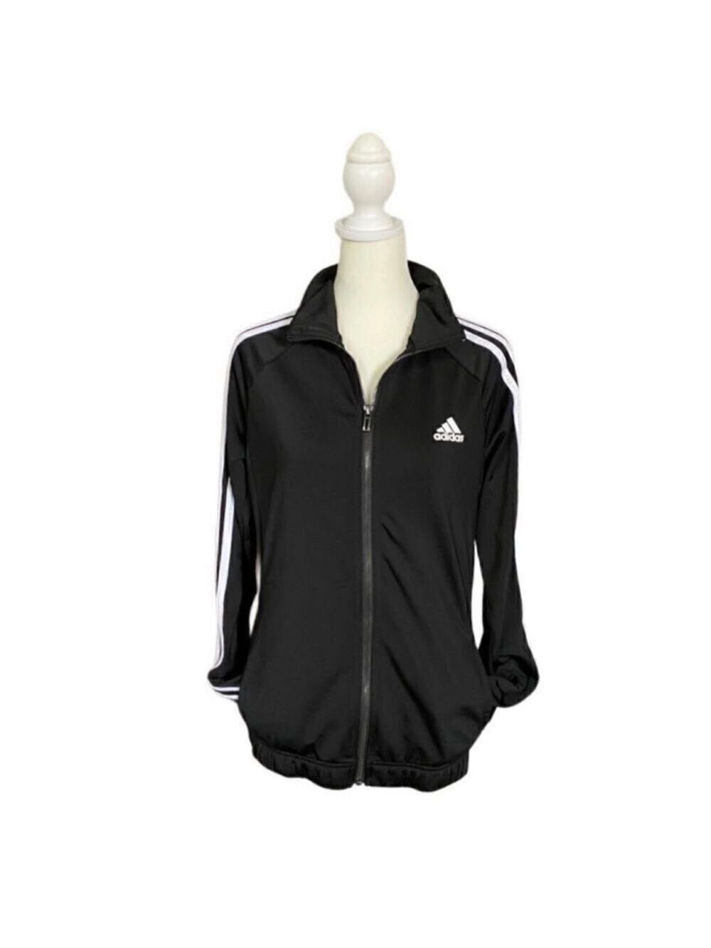 Adidas Signature 3 Stripe Full Zip Classic Track & Soccer Jacket Size Small